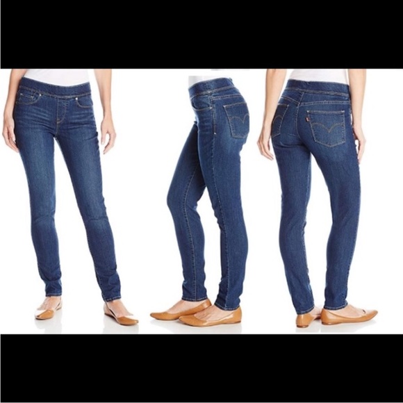 Levi’s Perfectly Slimming Tummy Control Pull On Skinny Jeans 10M - Picture 3 of 13